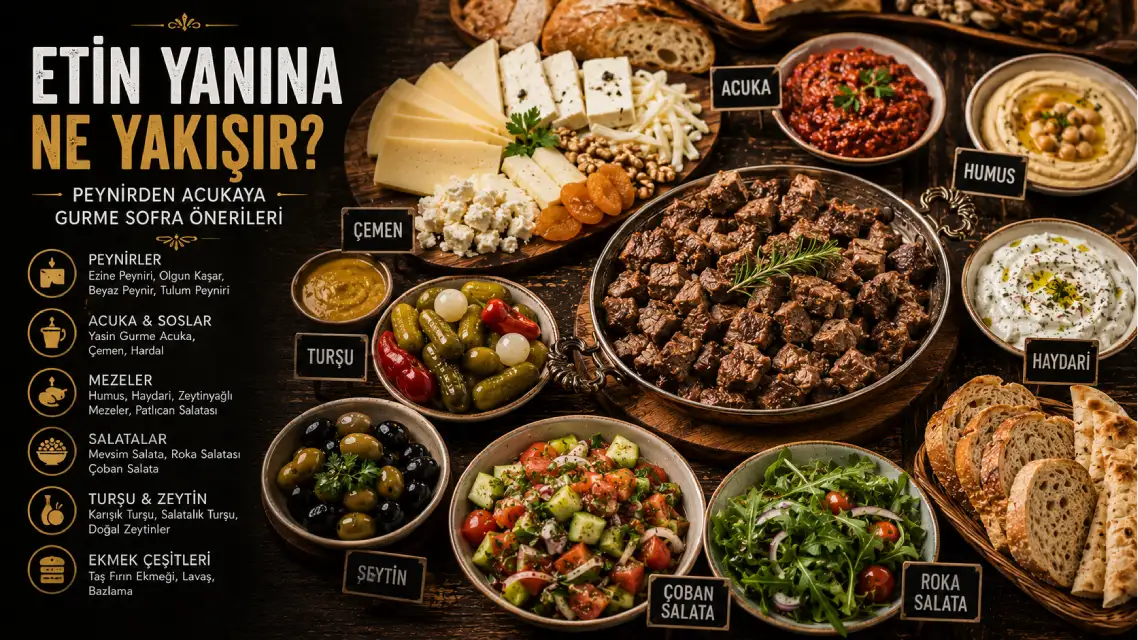 Etin Yanına Ne Yakışır? Peynirden Acukaya Gurme Sofra Önerileri