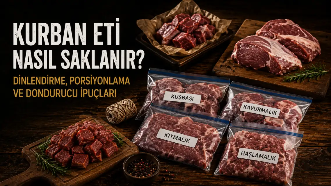 Kurban Eti Nasıl Saklanır? Dinlendirme, Porsiyonlama ve Dondurucu İpuçları