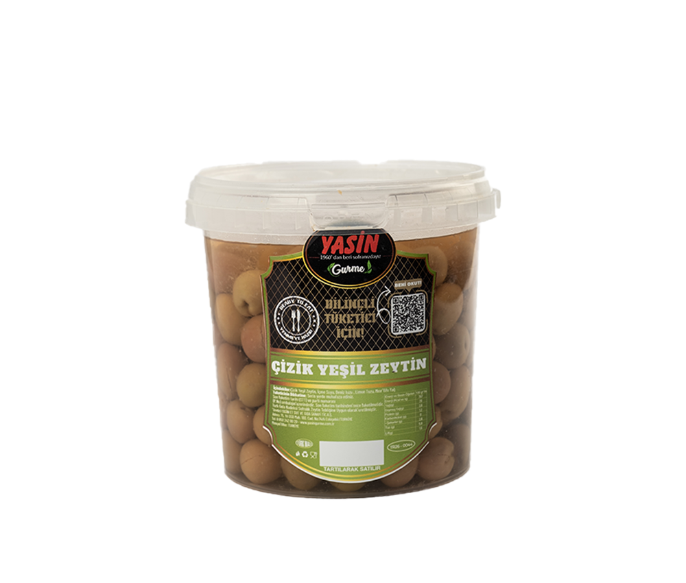 YASİN GURME ÇİZİK YEŞİL ZEYTİN (500 gr)