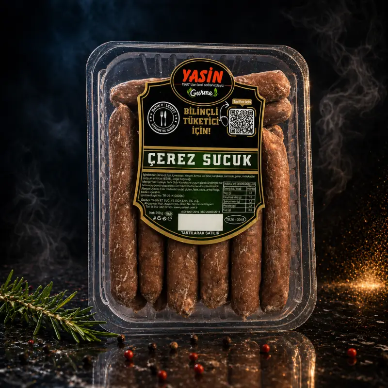 YASİN GURME DANA FERMENTE ÇEREZ SUCUK (335 gr)