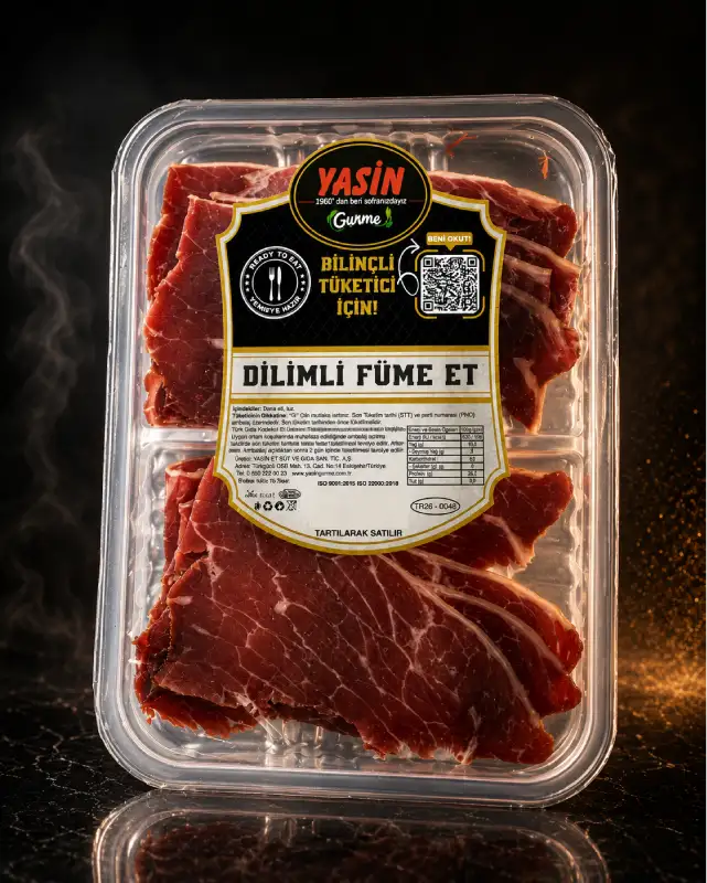 YASİN GURME DANA FÜME ET DİLİMLİ (120 gr)
