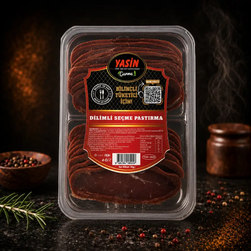 YASİN GURME DANA PASTIRMA SEÇME DİLİMLİ (90 gr)
