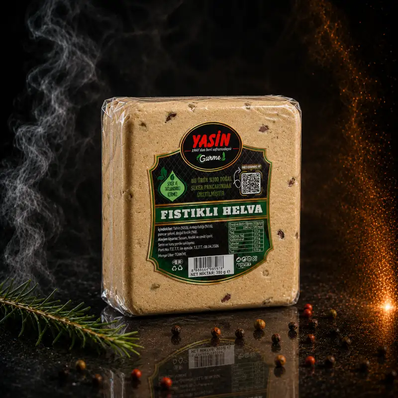 YASİN GURME FISTIKLI HELVA (500 gr)