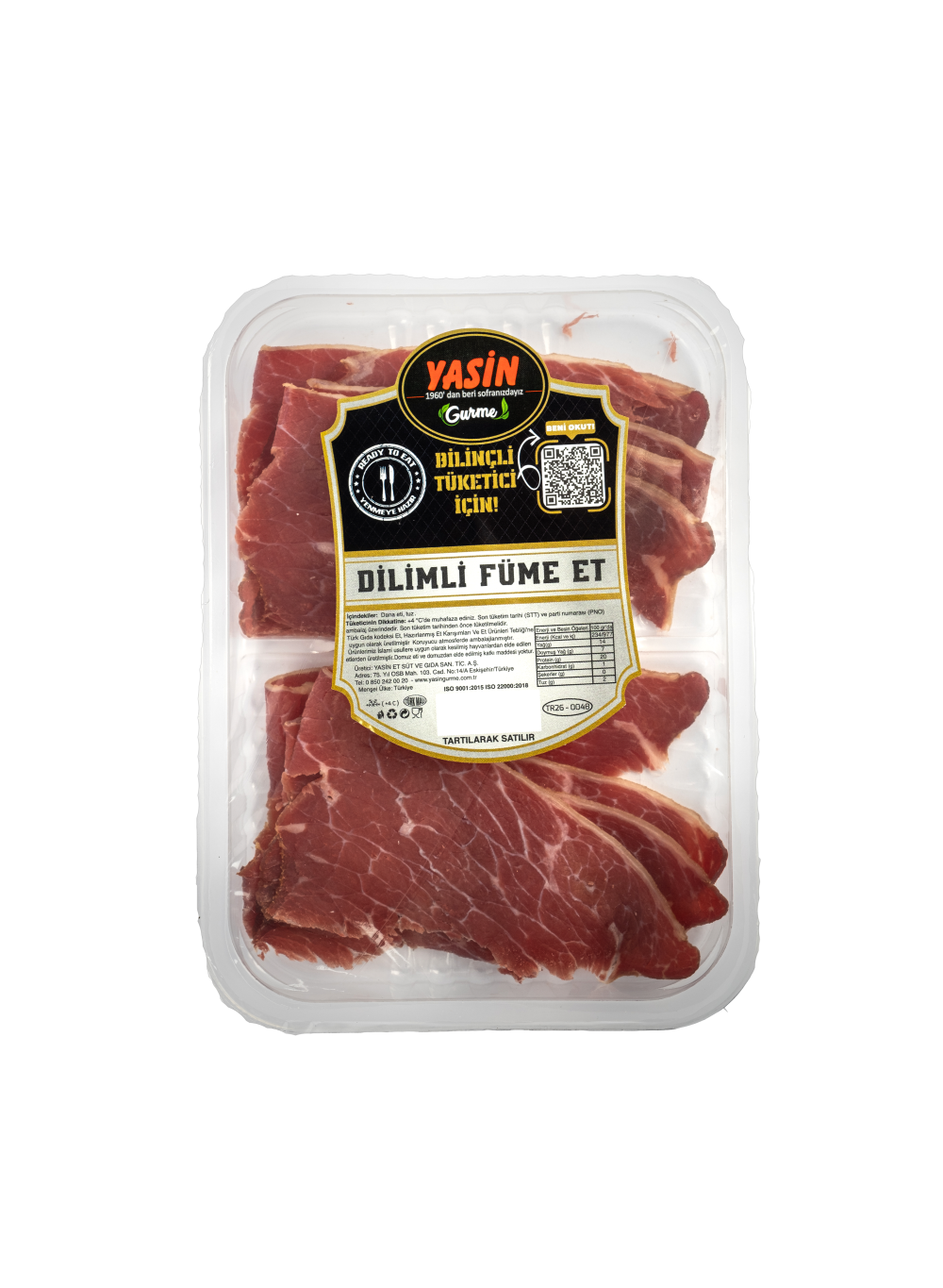 YASİN GURME FÜME ET DİLİMLİ (120 gr)