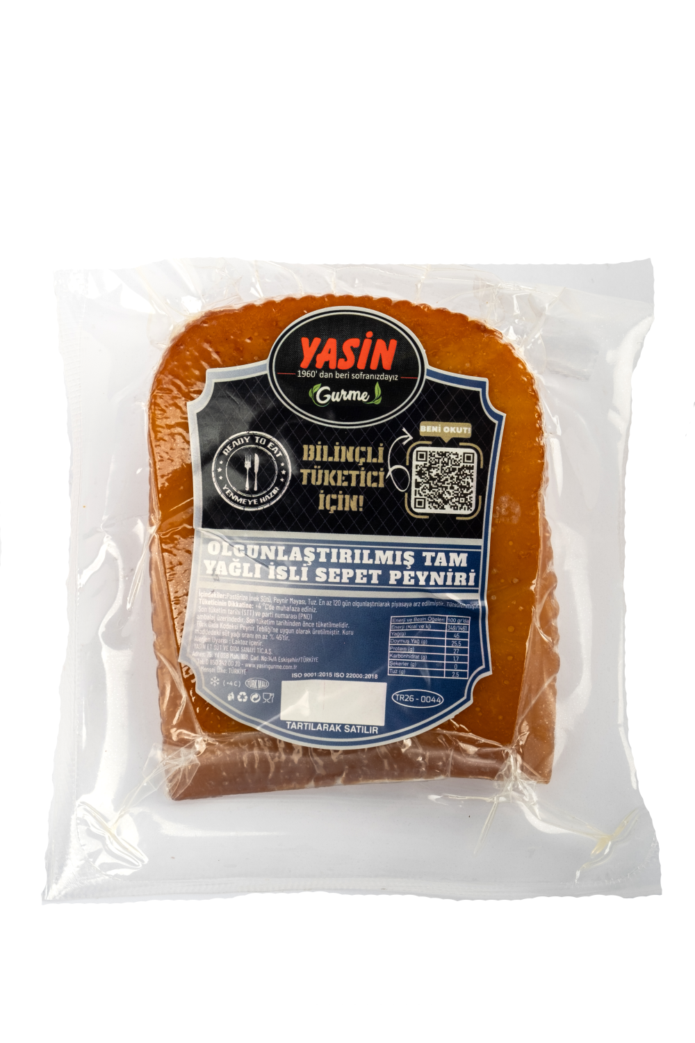 YASİN GURME İSLİ SEPET PEYNİRİ (450 gr)