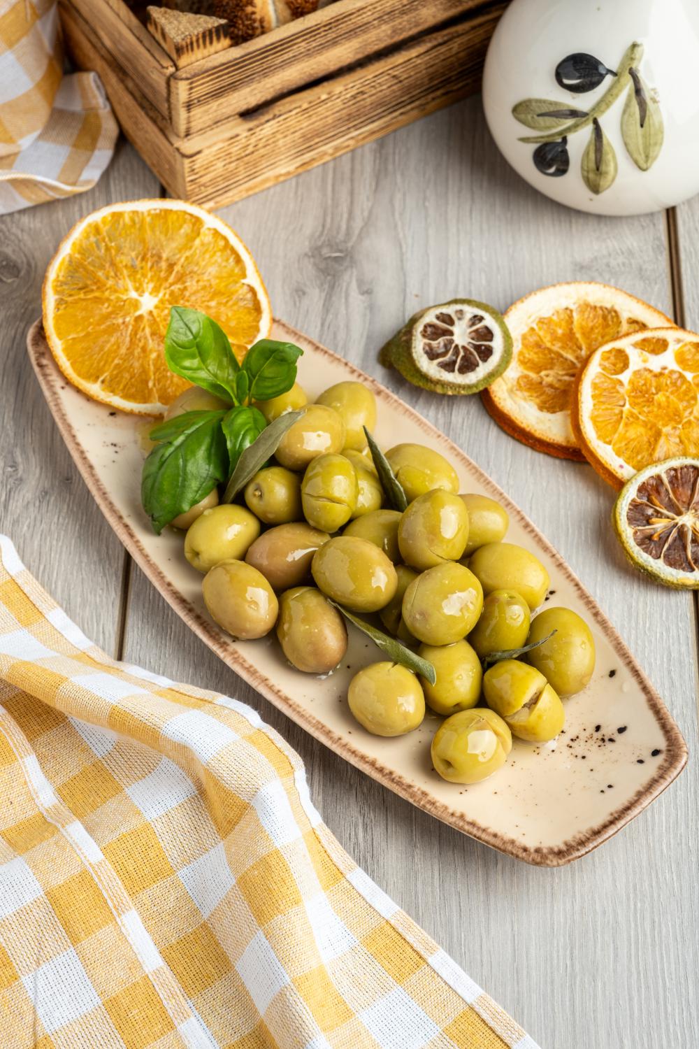 YASİN GURME KIRMA YEŞİL ZEYTİN (500 gr)