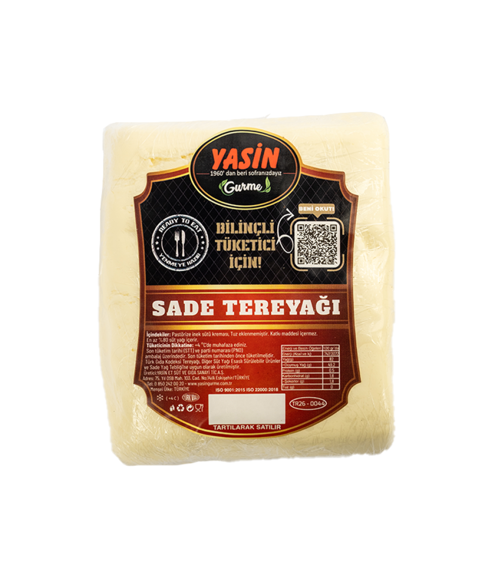 YASİN GURME SADE TEREYAĞI (500 gr)