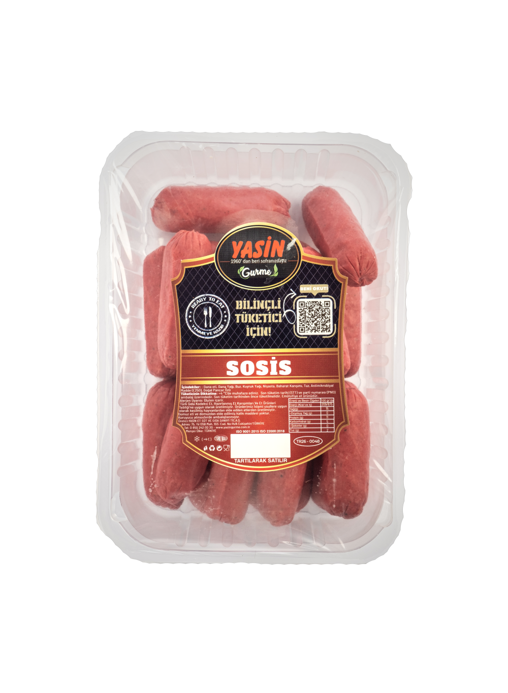 YASİN GURME KOKTEYL SOSİS (335 gr)