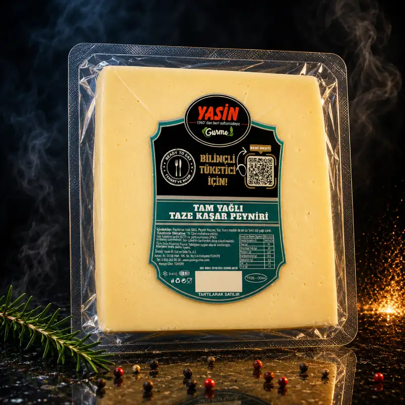 YASİN GURME TAM YAĞLI KAŞAR PEYNİRİ (450 gr)